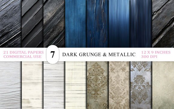 Download Dark Grunge &amp; Metallic Texture Bundle - Texture Collection