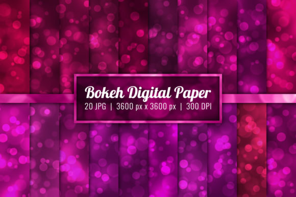 Download Bokeh Background Digital Paper Set-45 - Background digital paper set Collection