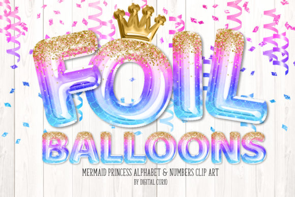Download Mermaid Princess Foil Balloon Alphabet - Premium Resources