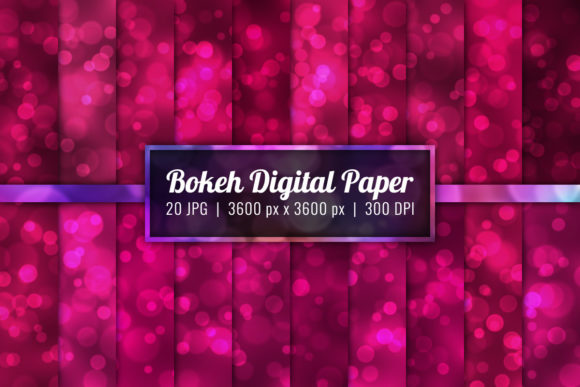 Download Bokeh Background Digital Paper Set-38 - Background digital paper set Collection