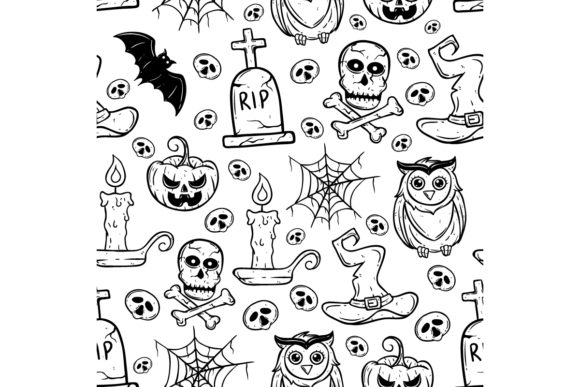 Download Cute Halloween Elements Pattern - Halloween elements Collection